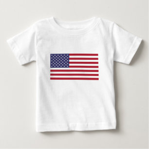 米国国旗 – 星とストライプ – 米国国旗 ベビーTシャツ