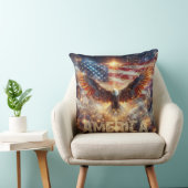 米国国旗 – 星とストライプ – Bald Eagle クッション (椅子)