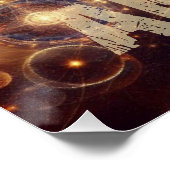 米国国旗 – 星とストライプ – Bald Eagle ポスター (コーナー)