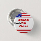 米国国旗 – 書お客様の文字 缶バッジ (正面&裏面)