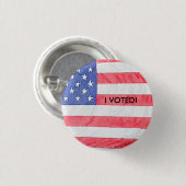米国国旗「私が投票した」の選択ボタン 缶バッジ (正面&裏面)