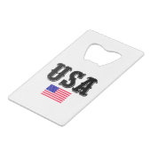 米国国旗 – 米国国旗 – アメリカ – アメリカ合衆国国旗 クレジットカード栓抜き (正面アングル)
