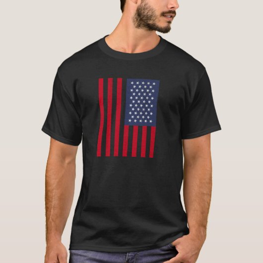 米国国旗 – 米国国旗 – ヴィンテージ Tシャツ (正面)