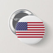 米国国旗、米国国旗、米国国旗 缶バッジ (正面&裏面)