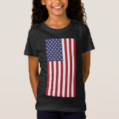 米国国旗、米国国旗、米国国旗 Tシャツ (正面)