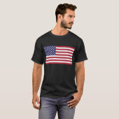 米国国旗、米国国旗、米国国旗 Tシャツ (正面フル)