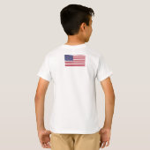 米国国旗、米国国旗、米国国旗 Tシャツ (裏面フル)