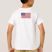 米国国旗、米国国旗、米国国旗 Tシャツ (裏面)