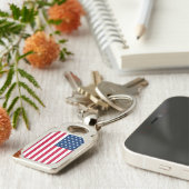 米国国旗 – 米国 – 愛国 –  キーホルダー (側面)