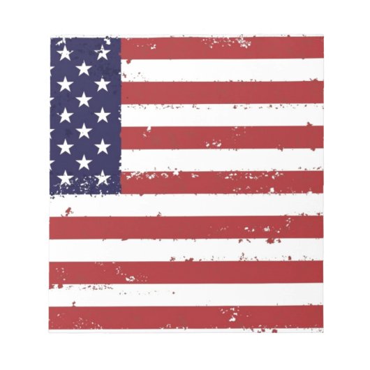 米国国旗、米国/米国 ノートパッド (正面)