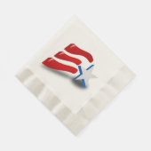 米国国旗 縁ありランチョンナプキン (角)