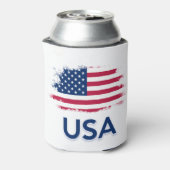 米国国旗 缶クーラー (缶裏面)