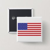 米国国旗 缶バッジ (正面&裏面)