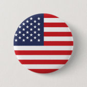 米国国旗 缶バッジ (正面)