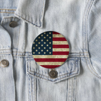 米国国旗 缶バッジ