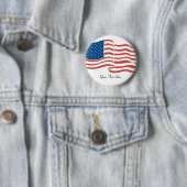米国国旗 缶バッジ (インサイチュ)