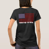米国国旗 – 衣服 Tシャツ (裏面)