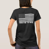 米国国旗 – 衣服 Tシャツ (裏面)