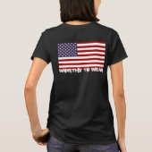 米国国旗 – 衣服 Tシャツ (裏面)