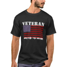米国国旗 – 退役軍人-衣服に値