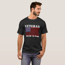 米国国旗 – 退役軍人-衣服に値 Tシャツ
