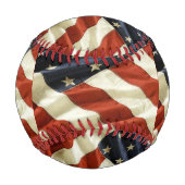 米国国旗 野球ボール (裏面)