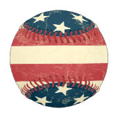 米国国旗 野球ボール (裏面)