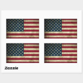 米国国旗 長方形シール (シート)