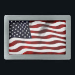 米国国旗 長方形ベルトバックル<br><div class="desc">宇佐</div>