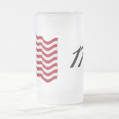 米国国旗 – 1776 フロストグラスビールジョッキ (中央)