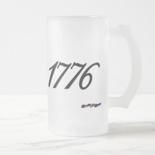 米国国旗 – 1776 フロストグラスビールジョッキ