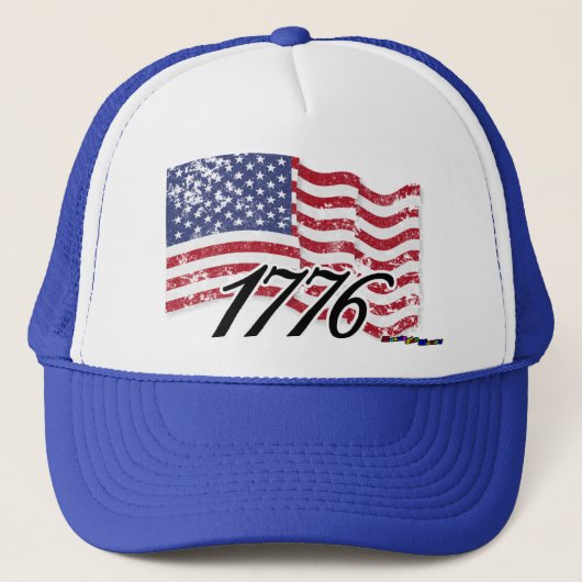 米国国旗 – 1776 動揺して - キャップ (正面)