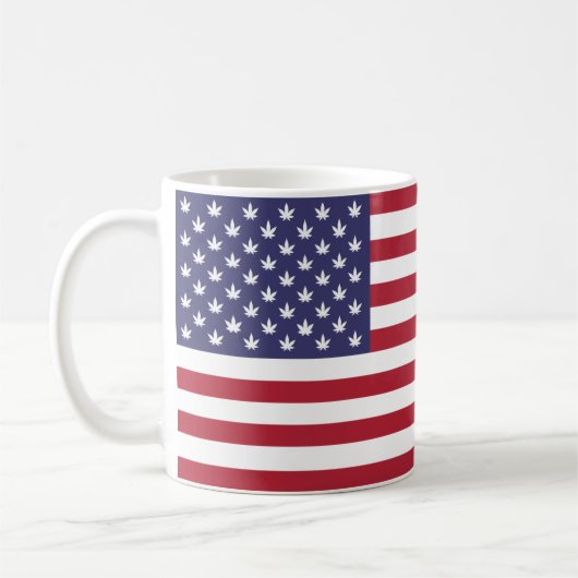 米国国旗–57344 コーヒーマグカップ (左)