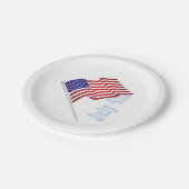 米国国旗、7月4日紙プレート ペーパープレート (アングル)