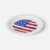 米国国旗、7月4日紙プレート ペーパープレート (アングル)