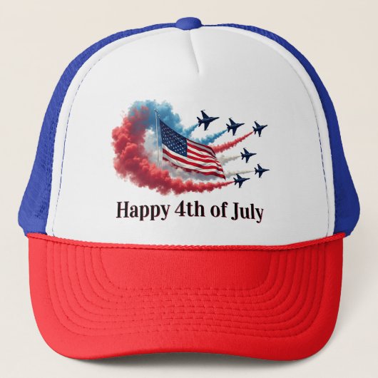 米国国旗、7月4日 キャップ (正面)