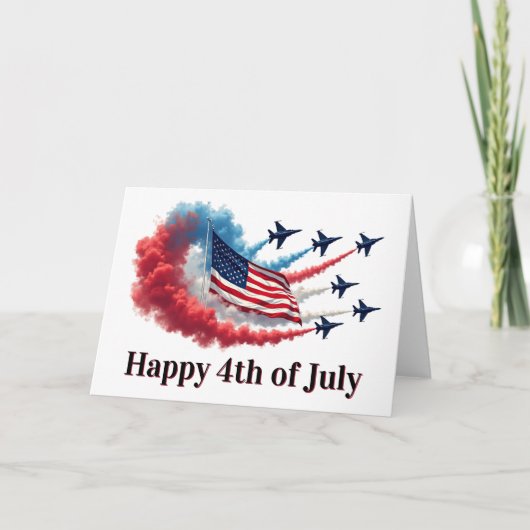 米国国旗、7月4日 シーズンカード (正面)