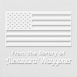 米国国旗「From the library of」の名前