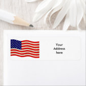 米国国旗 – grungy ラベル (インサイチュ)