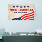 米国国旗 – grungy 横断幕 (トレードショー)