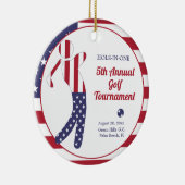 米国国旗 | Hole-in-one Golf Tournament Prize セラミックオーナメント (右)