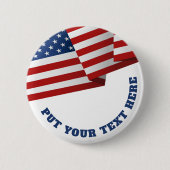 米国国旗 | Insigniaエンブレムクレスト |アーポップ・アートのト・ブルック 缶バッジ (正面)