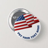 米国国旗 | Insigniaエンブレムクレスト |アーポップ・アートのト・ブルック 缶バッジ (正面&裏面)