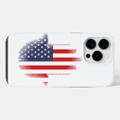 米国国旗 iPhoneケース (裏面横)