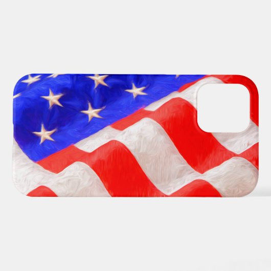 米国国旗 iPhoneケース (裏面横)