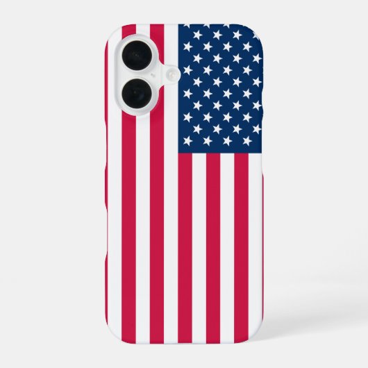 米国国旗 iPhone 16ケース (裏面)