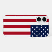 米国国旗 iPhone 16ケース (裏面横)
