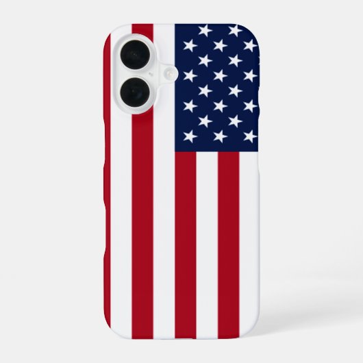 米国国旗 iPhone 16ケース (裏面)