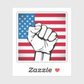 米国国旗 | Rising Fist シール (シート)
