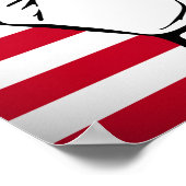 米国国旗 | Rising Fist ポスター (角)